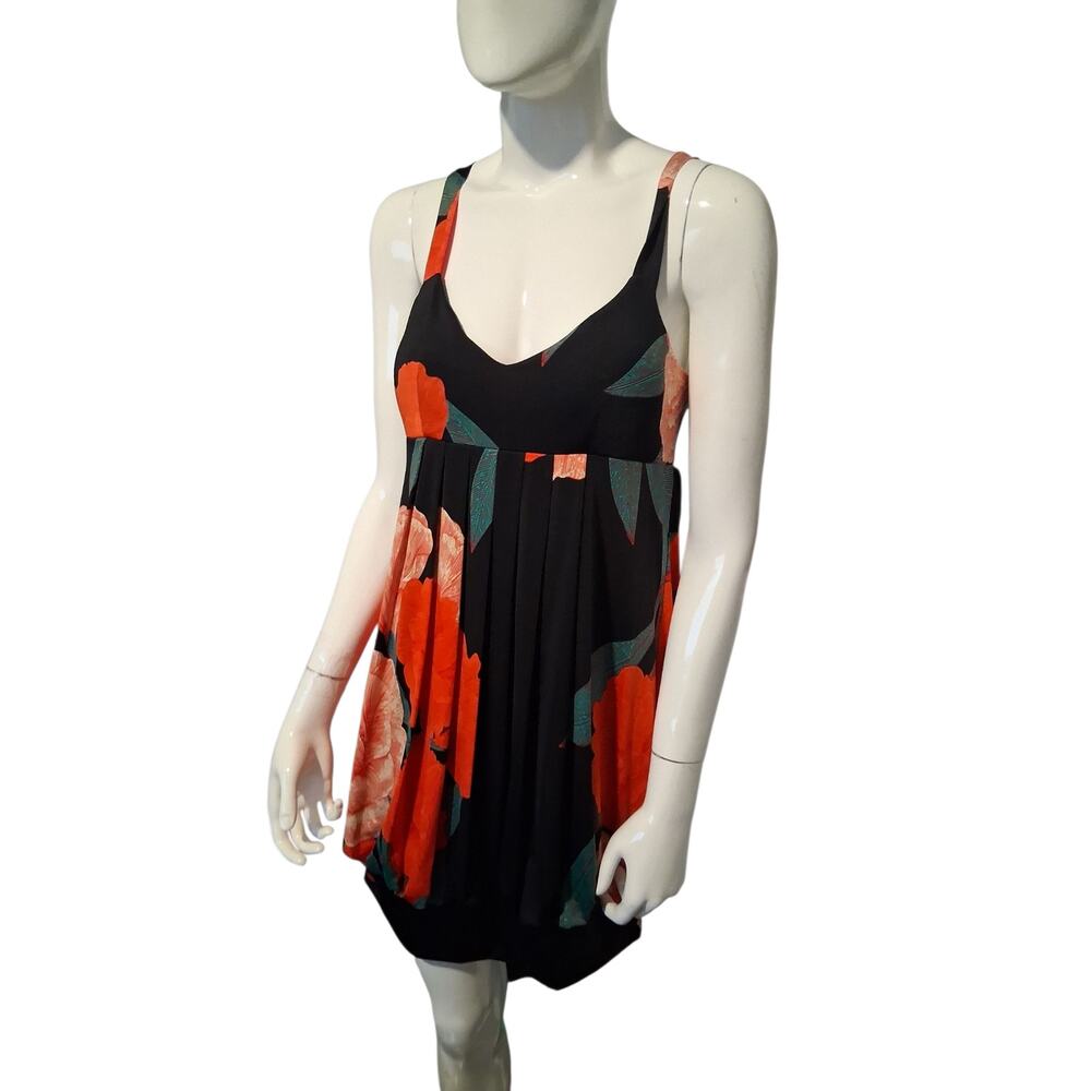 Y2K Twenty-one Women's size Large Ballon Floral‎ Babydoll Whimsigoth Fairy Dress